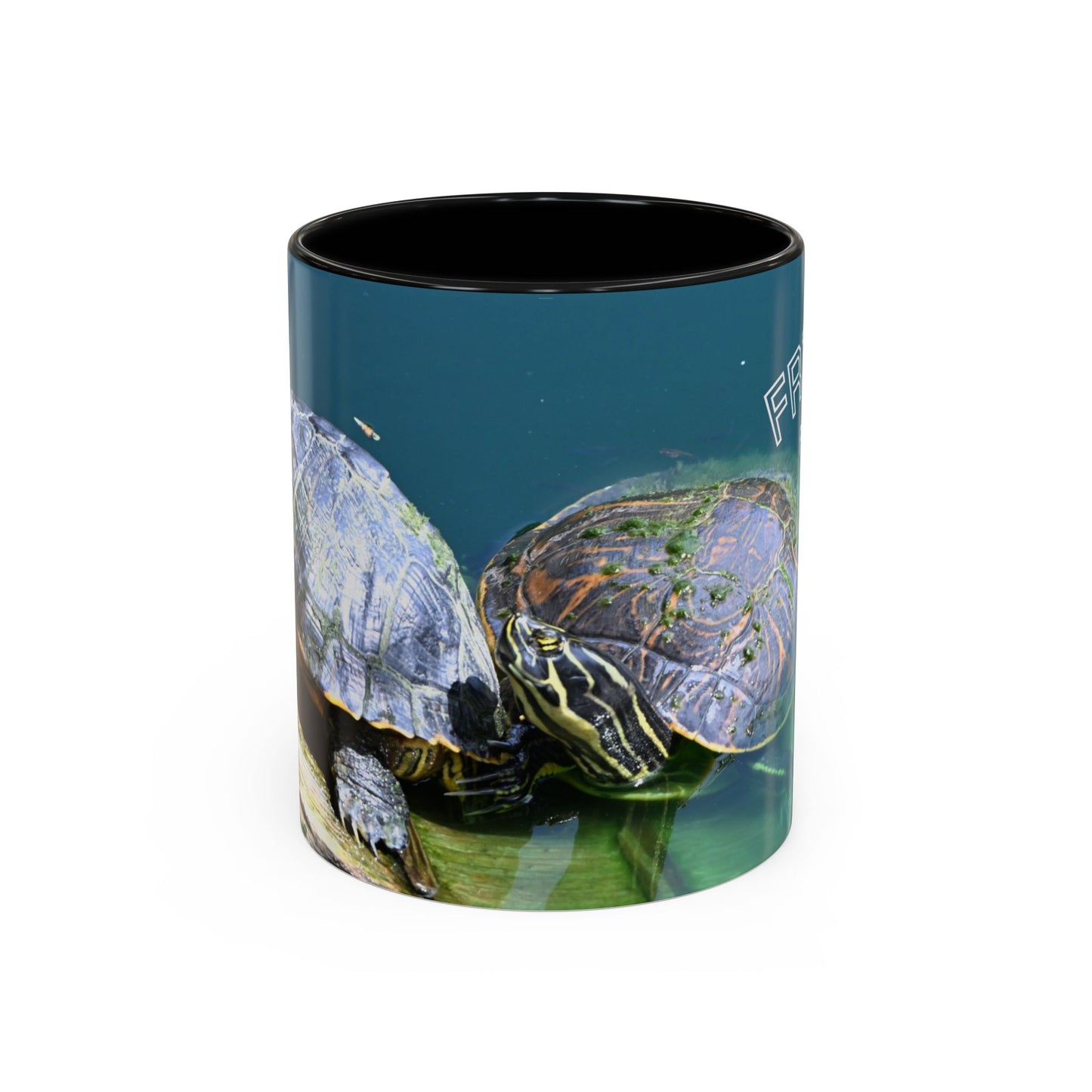 Friends Forever Turtle Accent Coffee Mug — 11/15oz Gift for Animal Lovers