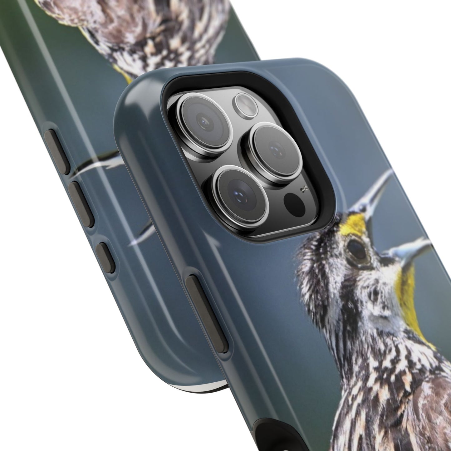 Western Meadowlark Photo Phone Case — Impact-Resistant Protective Cover