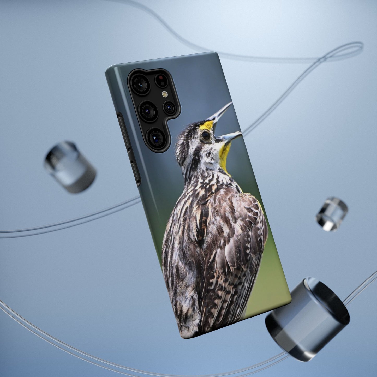 Western Meadowlark Photo Phone Case — Impact-Resistant Protective Cover