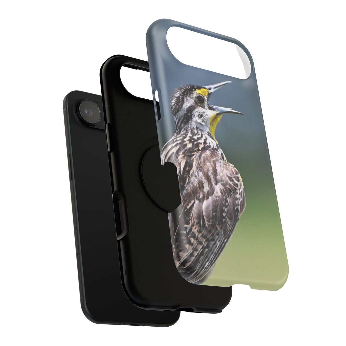 Western Meadowlark Photo Phone Case — Impact-Resistant Protective Cover