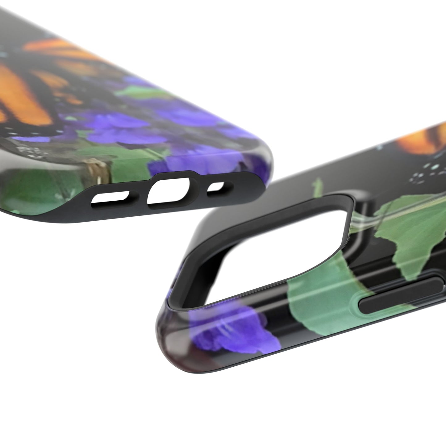 Butterfly Floral Magnetic Tough Cases, Nature Phone Cases, Gift for Nature Lovers, Eco-Friendly Cell Phone Case, Unique Smartphone Accessory