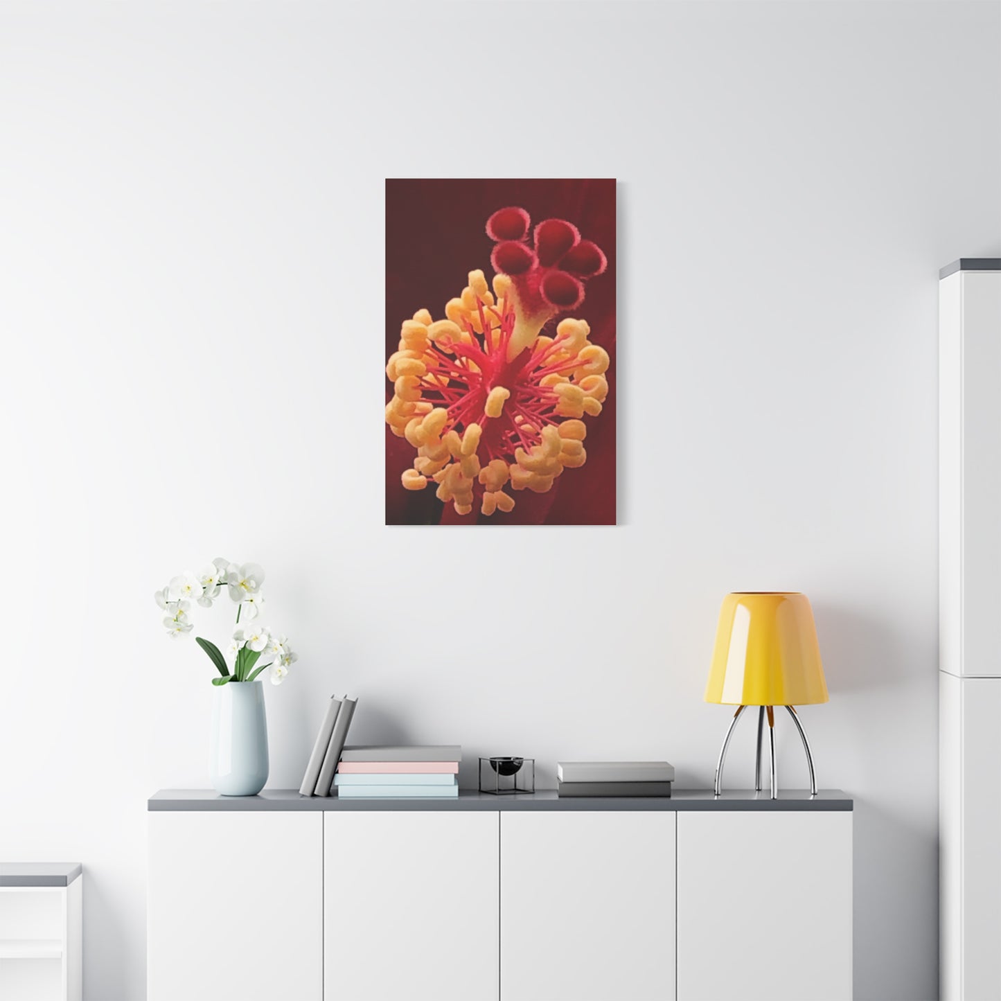 Floral Canvas Art Print, Stretched Wall Decor, Home Decor, Botanical Artwork, Modern Wall Art, Gift for Flower Lovers