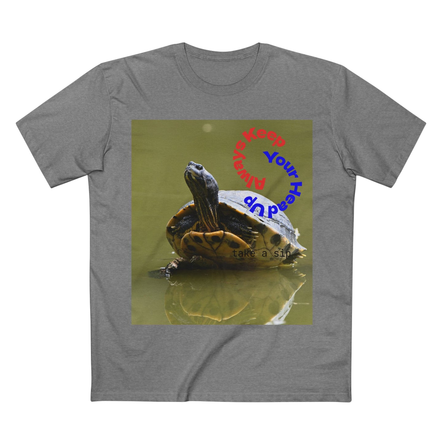 Turtle Photo Tee — 'Hold Your Head Up' Graphic Shirt