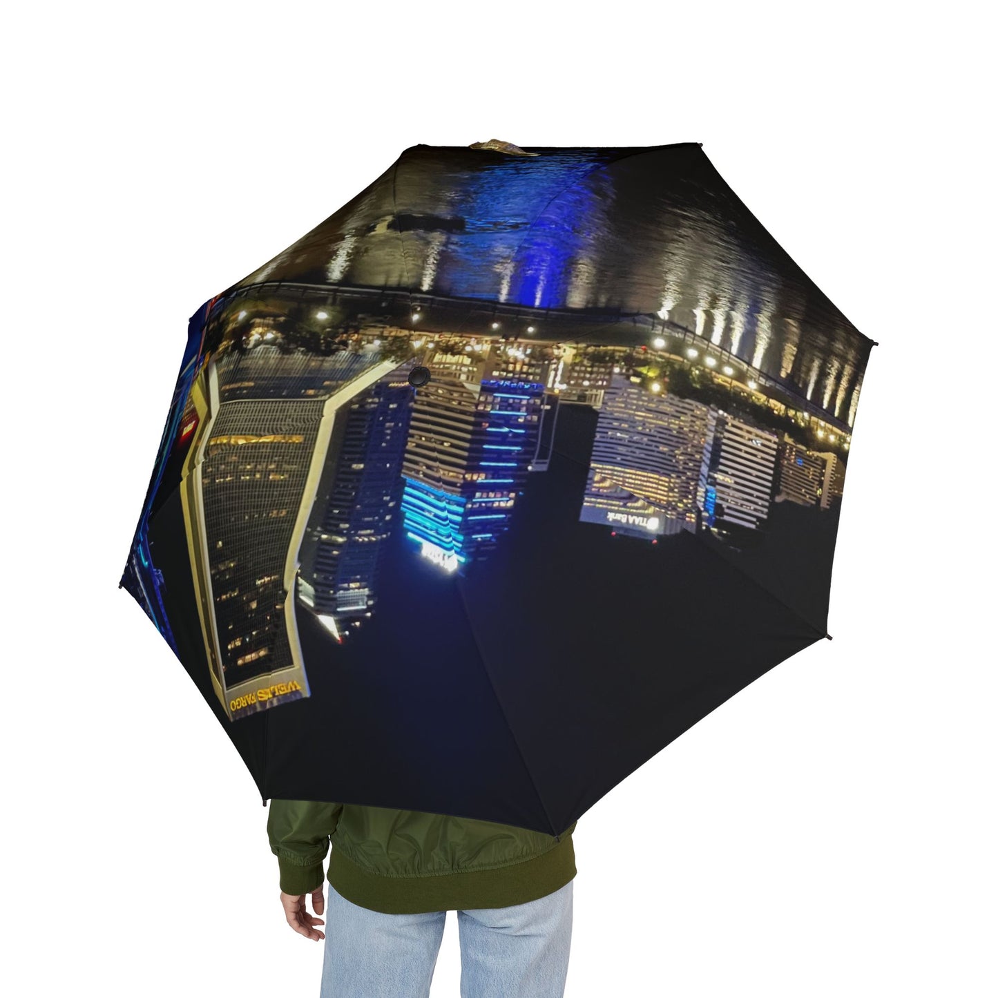 Cityscape Semi-Automatic Foldable Umbrella