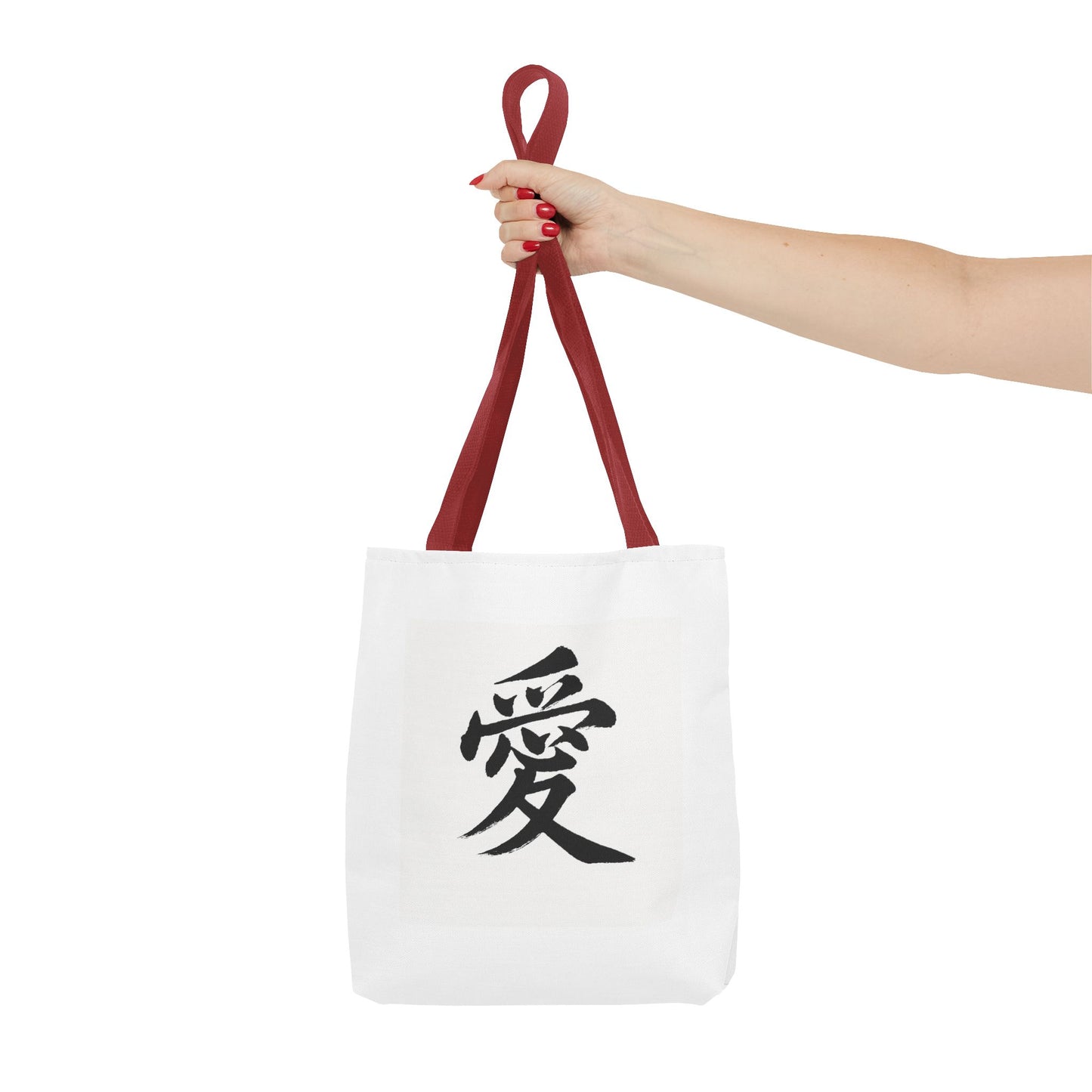 Anime Tote Bag with Love Symbol, Eco-Friendly Bag, Gift for Her, Stylish Shopping Bag, Unique Art Bag, Personalized Accessory