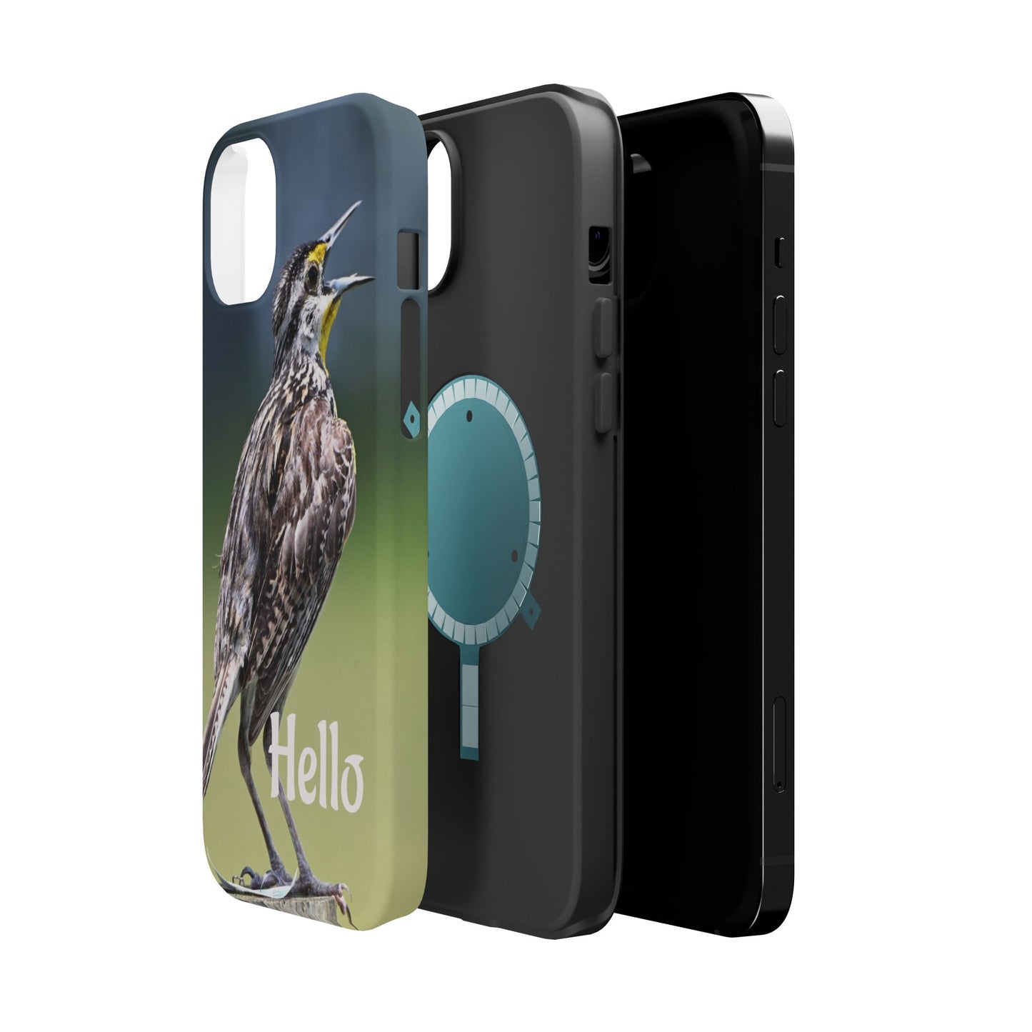 Bird-Themed Magnetic Tough Cases with 'Hello', Stylish Phone Protectors, Gifts for Nature Lovers, Birdwatching Accessories, Wildlife [...]