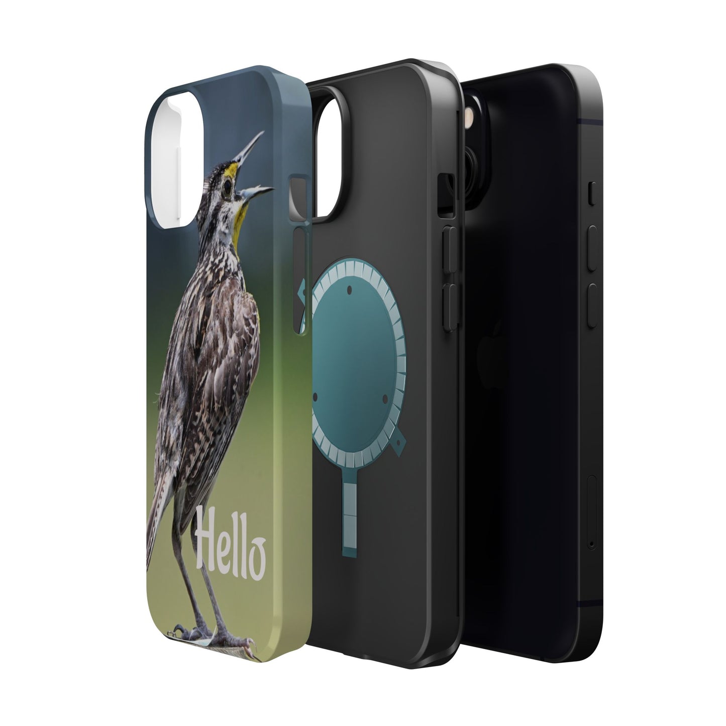 Bird-Themed Magnetic Tough Cases with 'Hello', Stylish Phone Protectors, Gifts for Nature Lovers, Birdwatching Accessories, Wildlife [...]