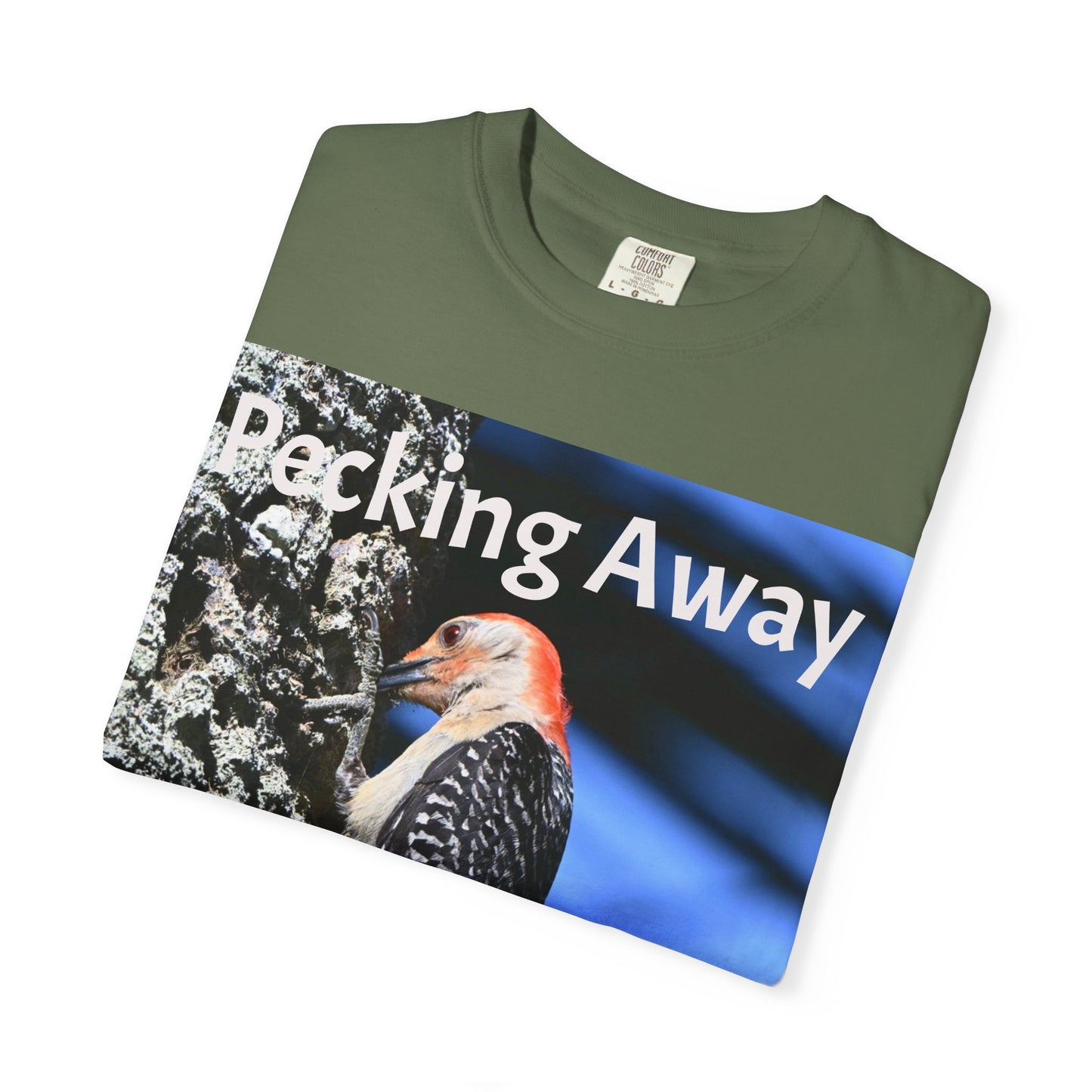 Nature Lover's Unisex T-Shirt - Eco-Friendly Tee with 'Pecking Away' Design, Gift for Birdwatchers, Nature Gifts, Casual Wear, [...]