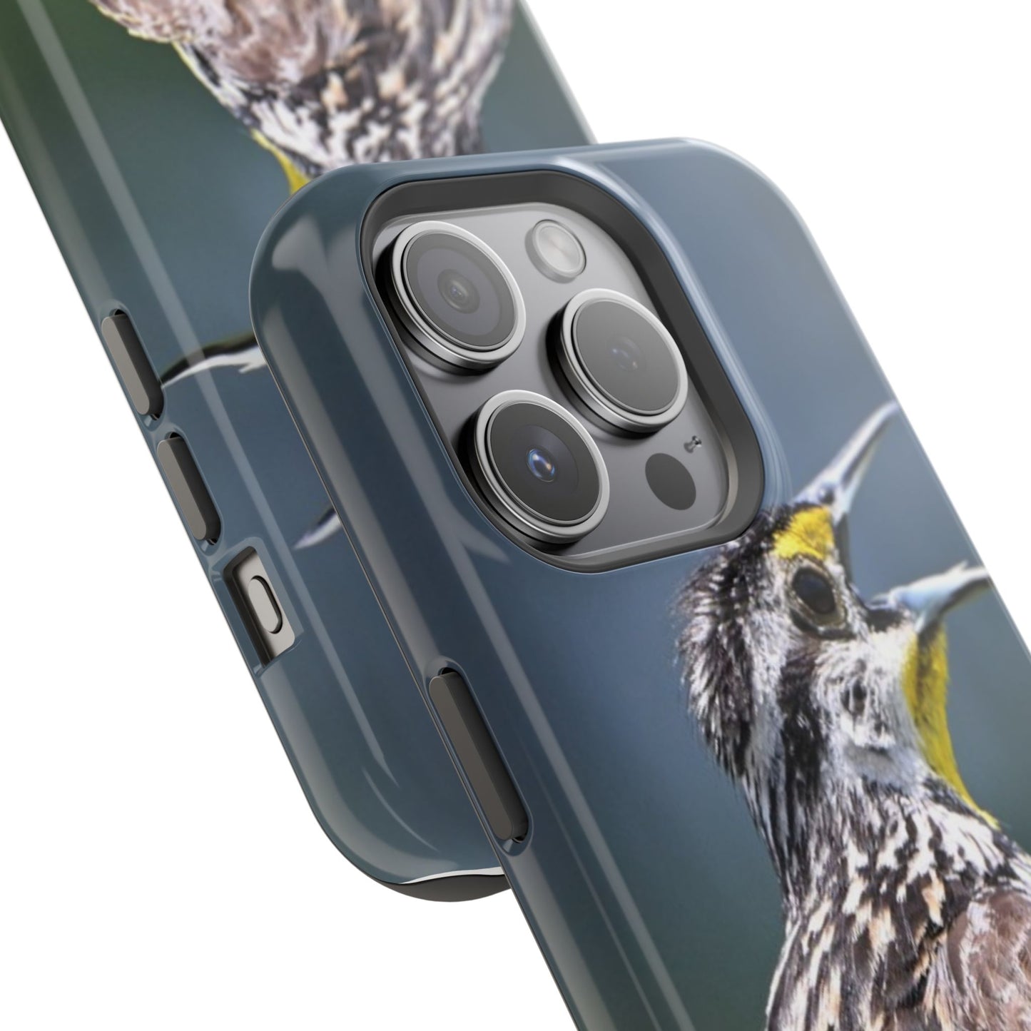 Western Meadowlark Photo Phone Case — Impact-Resistant Protective Cover