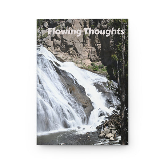 Flowing Thoughts Hardcover Journal - Nature-Inspired, Writing Journal, Gift for Writers, Inspirational Diary, Eco-Friendly Journal