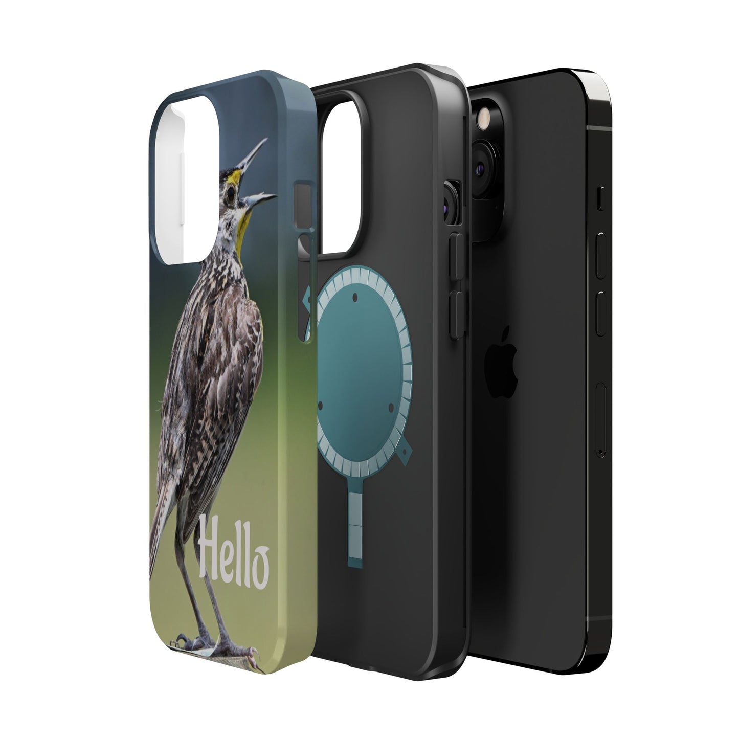 Bird-Themed Magnetic Tough Cases with 'Hello', Stylish Phone Protectors, Gifts for Nature Lovers, Birdwatching Accessories, Wildlife [...]