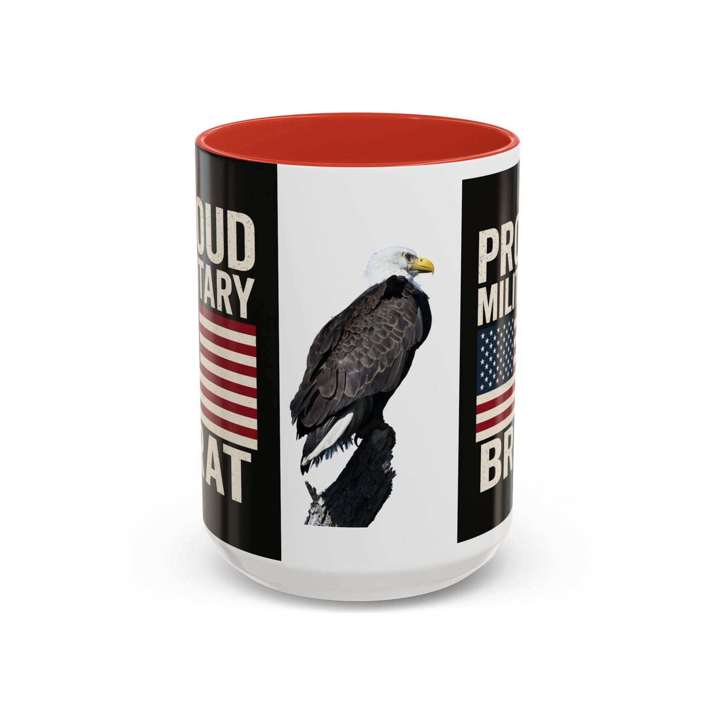 Proud Military Brat Coffee Mug, Veteran Appreciation Gift, Military Family Mug, USA Pride, Father's Day Gift, Patriotic Drinkware
