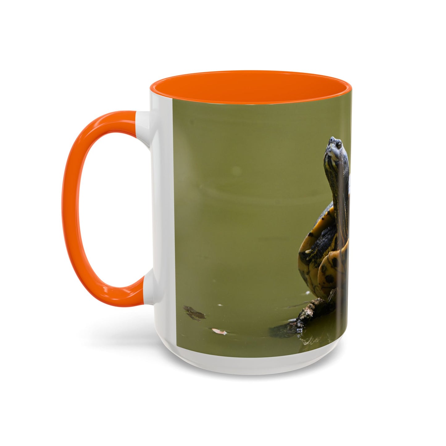 Turtle Coffee Mug — "Always Keep Your Head Up" Inspirational Accent Mug (11/15 oz)
