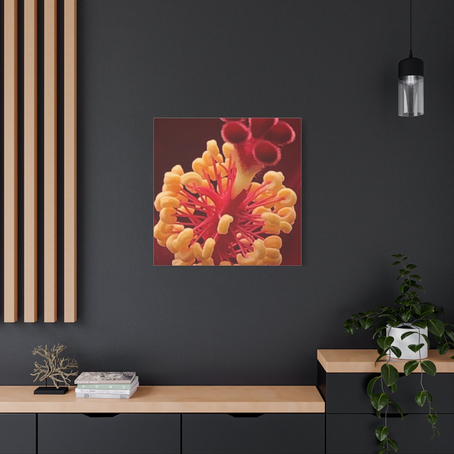 Floral Canvas Art Print, Stretched Wall Decor, Home Decor, Botanical Artwork, Modern Wall Art, Gift for Flower Lovers