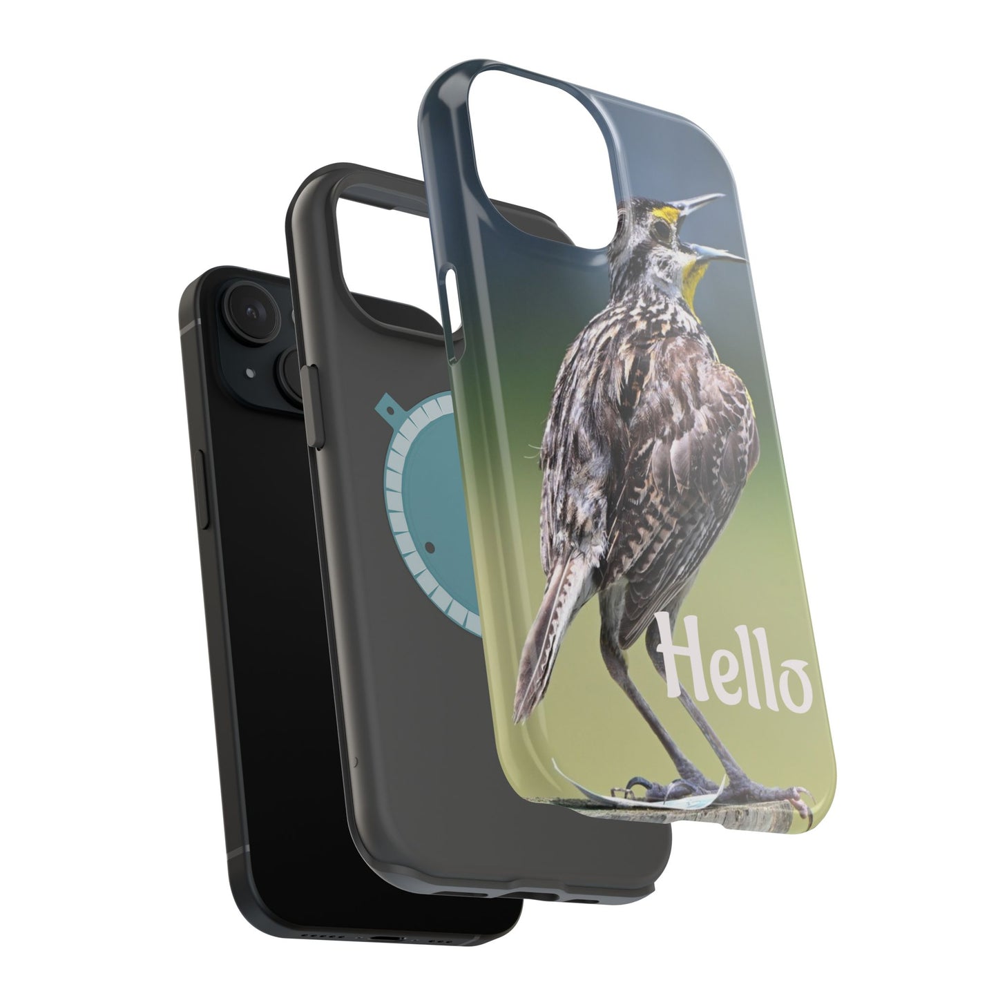 Bird-Themed Magnetic Tough Cases with 'Hello', Stylish Phone Protectors, Gifts for Nature Lovers, Birdwatching Accessories, Wildlife [...]