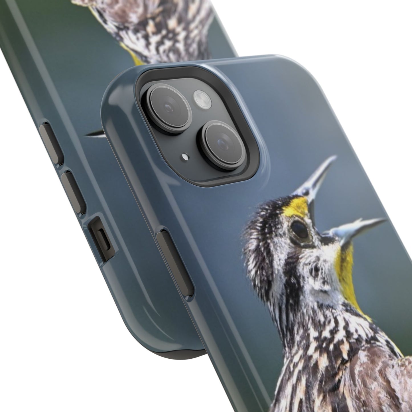 Western Meadowlark Photo Phone Case — Impact-Resistant Protective Cover