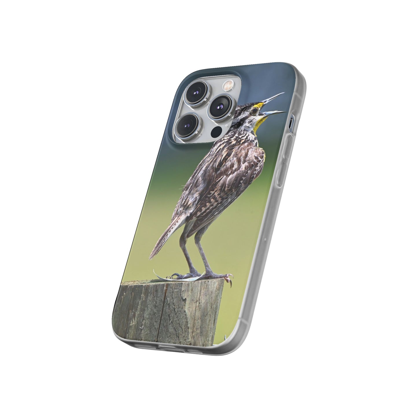 Singing Meadowlark Phone Case – Nature Bird Photo Flexi Case