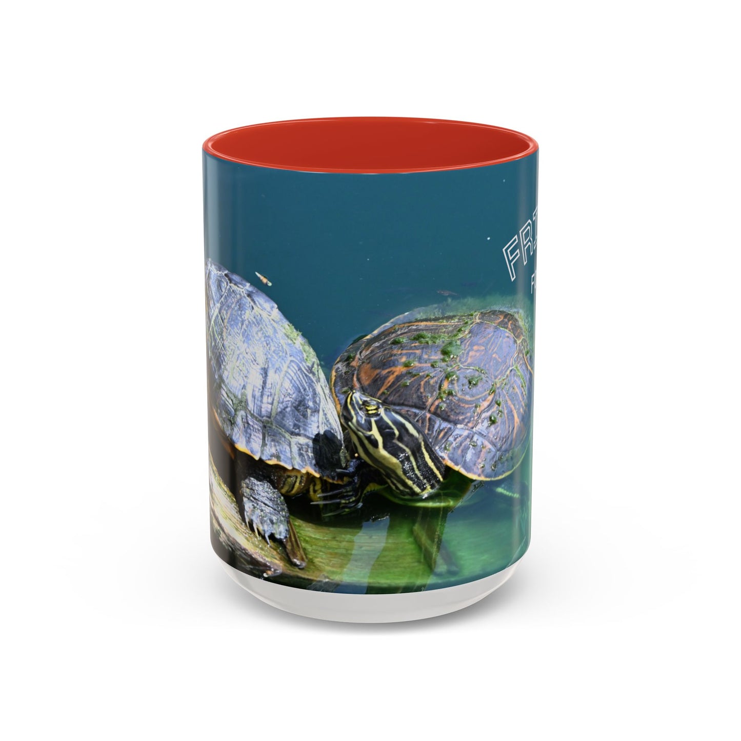 Friends Forever Turtle Accent Coffee Mug — 11/15oz Gift for Animal Lovers