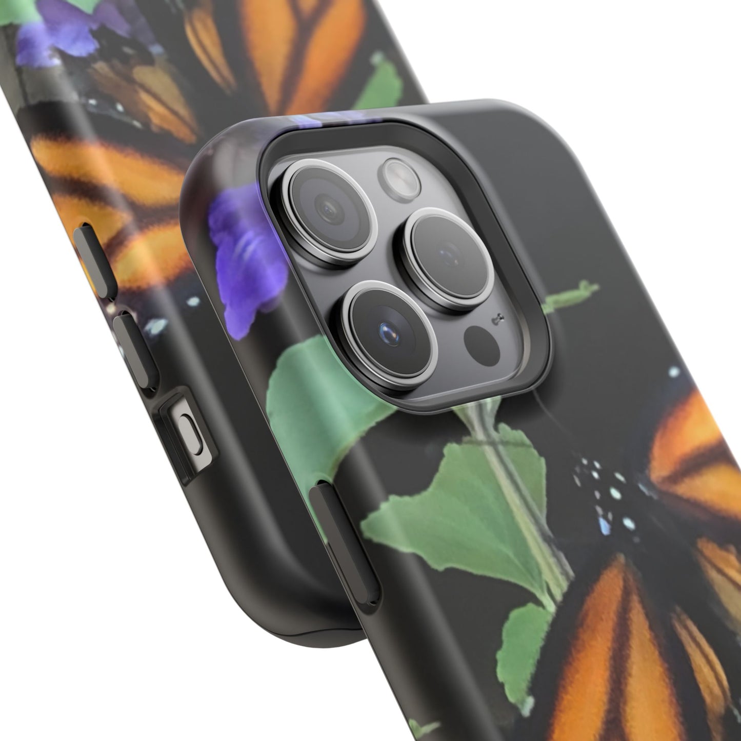 Butterfly Floral Magnetic Tough Cases, Nature Phone Cases, Gift for Nature Lovers, Eco-Friendly Cell Phone Case, Unique Smartphone Accessory