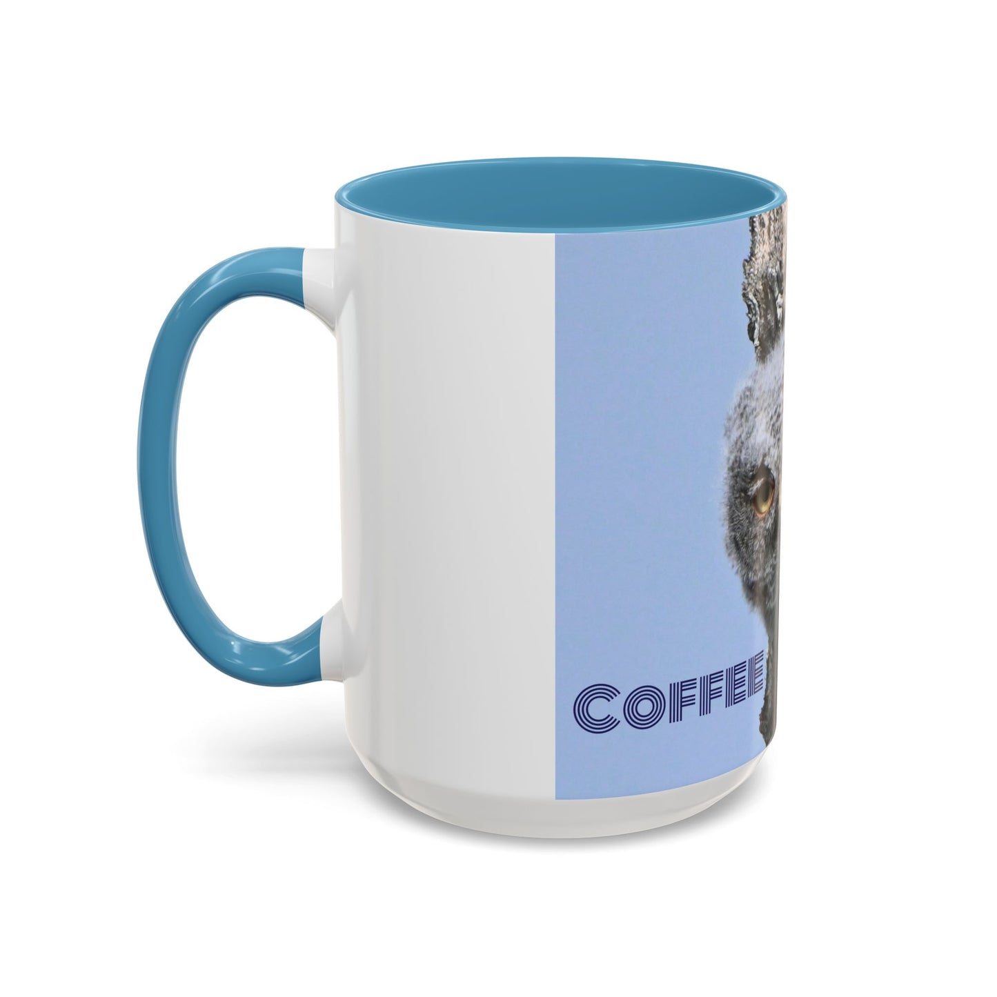 Accent Coffee Mug with Owl Design, Perfect Gift for Coffee Lovers, Home Office Decor, Nature Enthusiast Gift, Animal Lover Mug