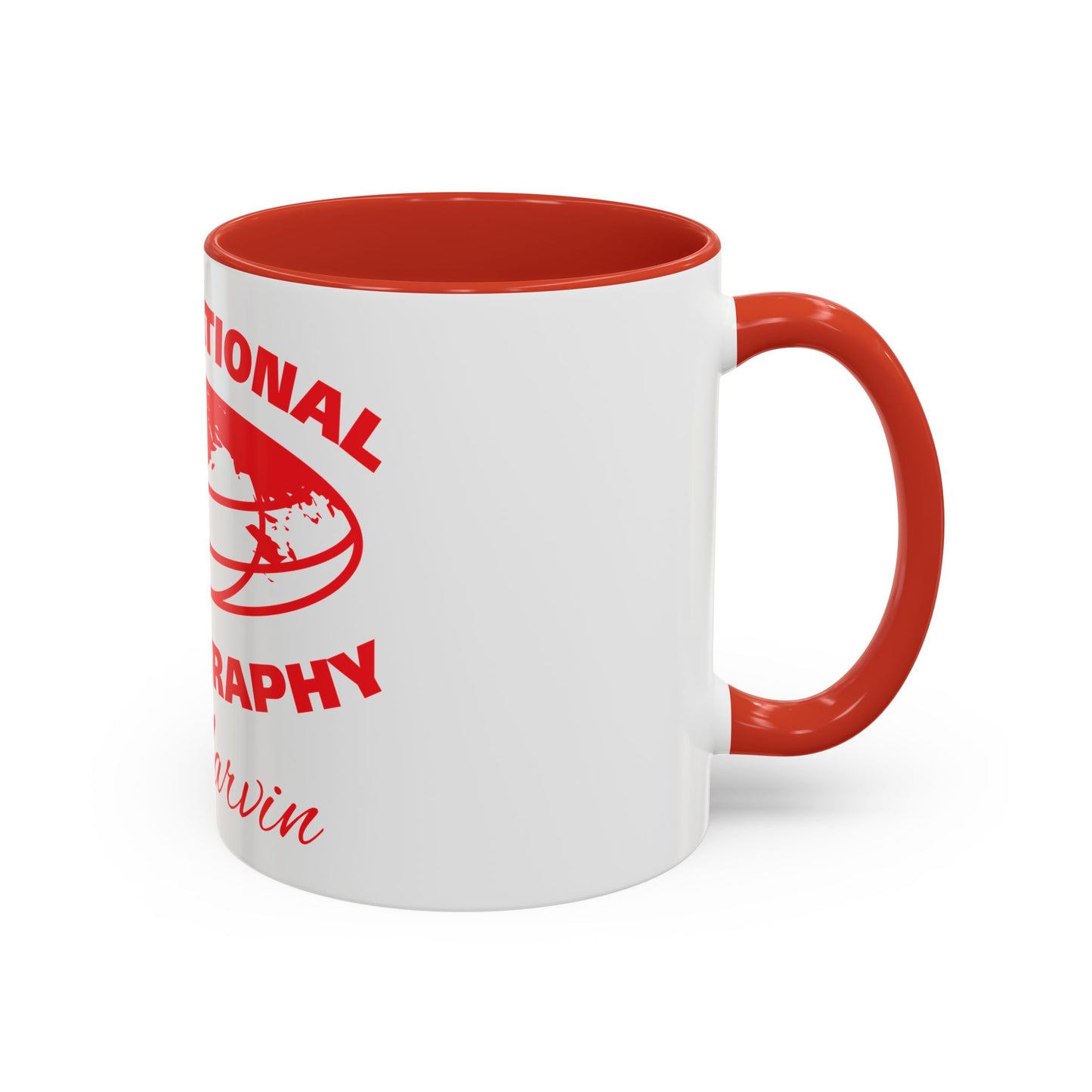 International Photography Accent Mug - Unique Coffee Mug, Gift for Photographers, Travel Mug, Artsy Gifts, Photography Lovers