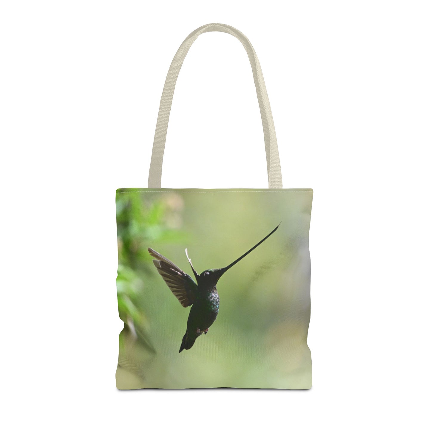 Hummingbird Tote Bag, Colorful Eco-Friendly Shopper, Summer Beach Bag, Floral Gift Bag, Lightweight Carry-All