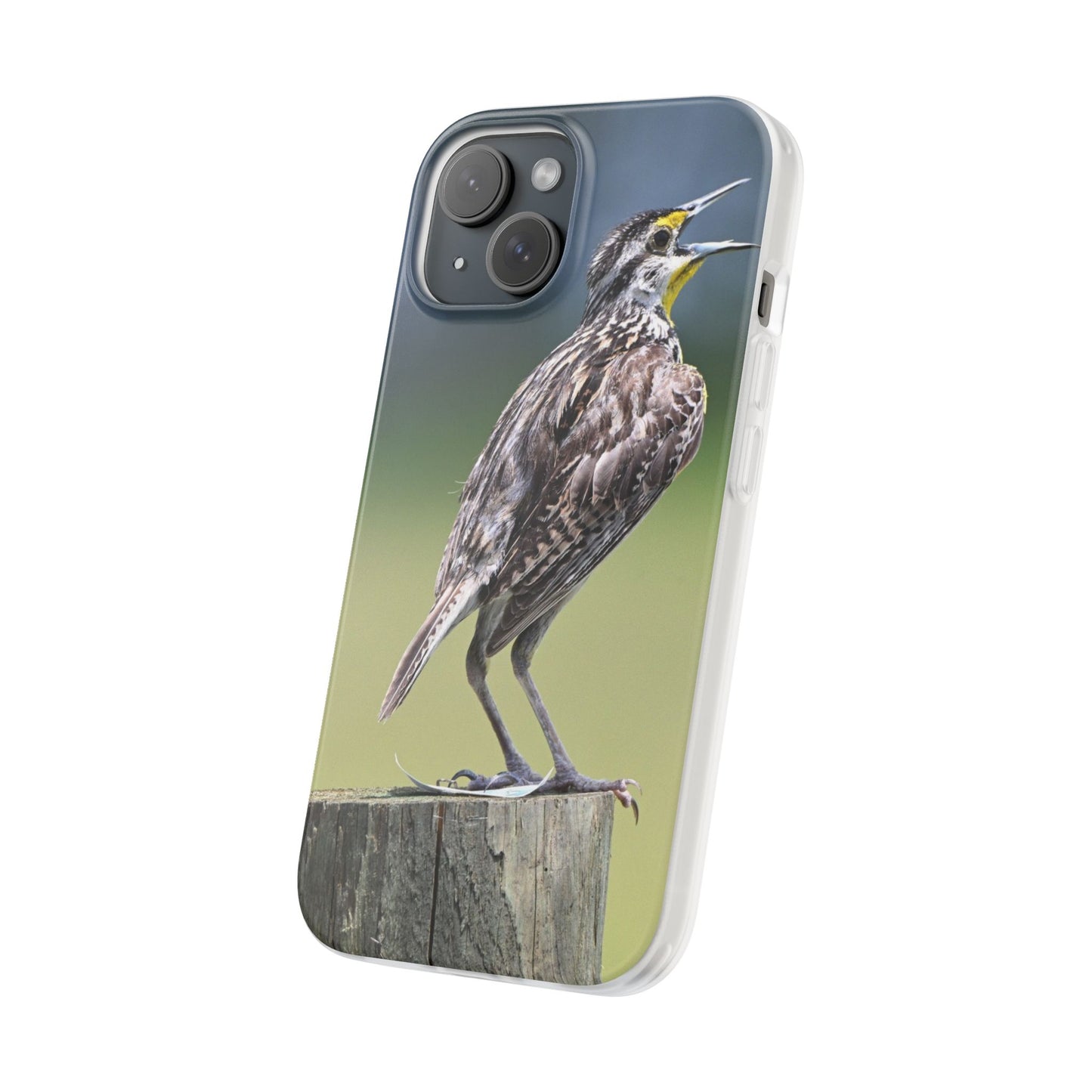 Singing Meadowlark Phone Case – Nature Bird Photo Flexi Case