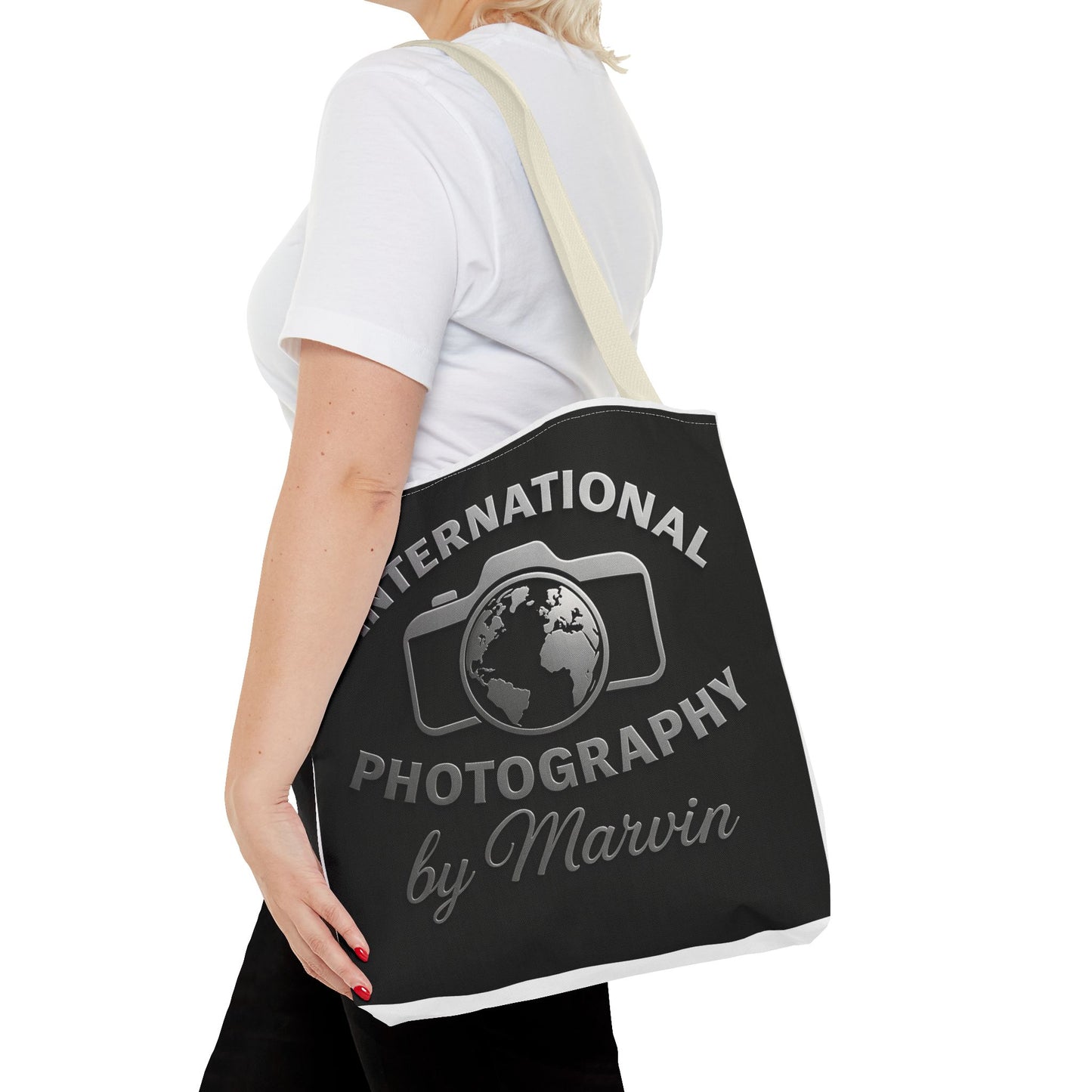 International Photography Tote Bag, Unique Shopper, Eco-Friendly Gift, Stylish Camera Lover Bag, Photography Enthusiast Accessory