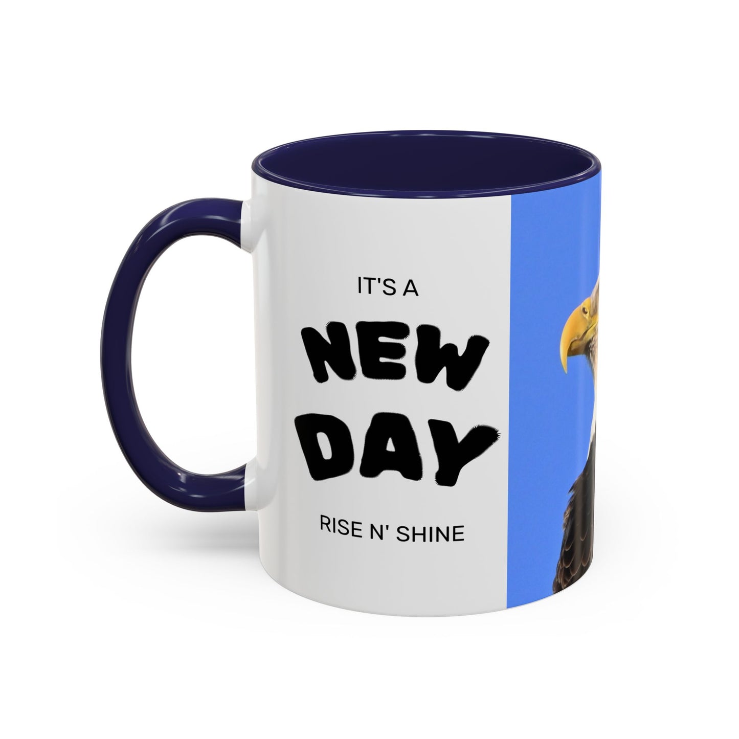 Bald Eagle Accent Coffee Mug – Patriotic Wildlife Ceramic 11/15oz