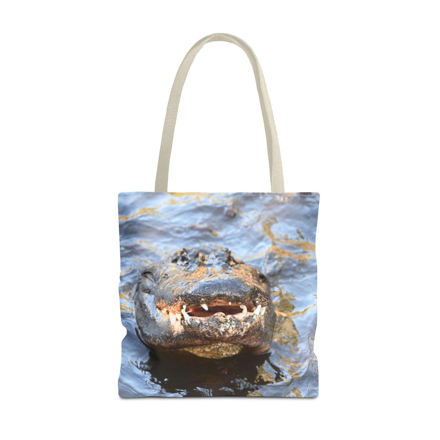 Alligator Print Tote Bag, Eco-Friendly Shopping Bag, Wildlife Lover Gift, Summer Essential, Beach Tote, Animal Lover Accessories