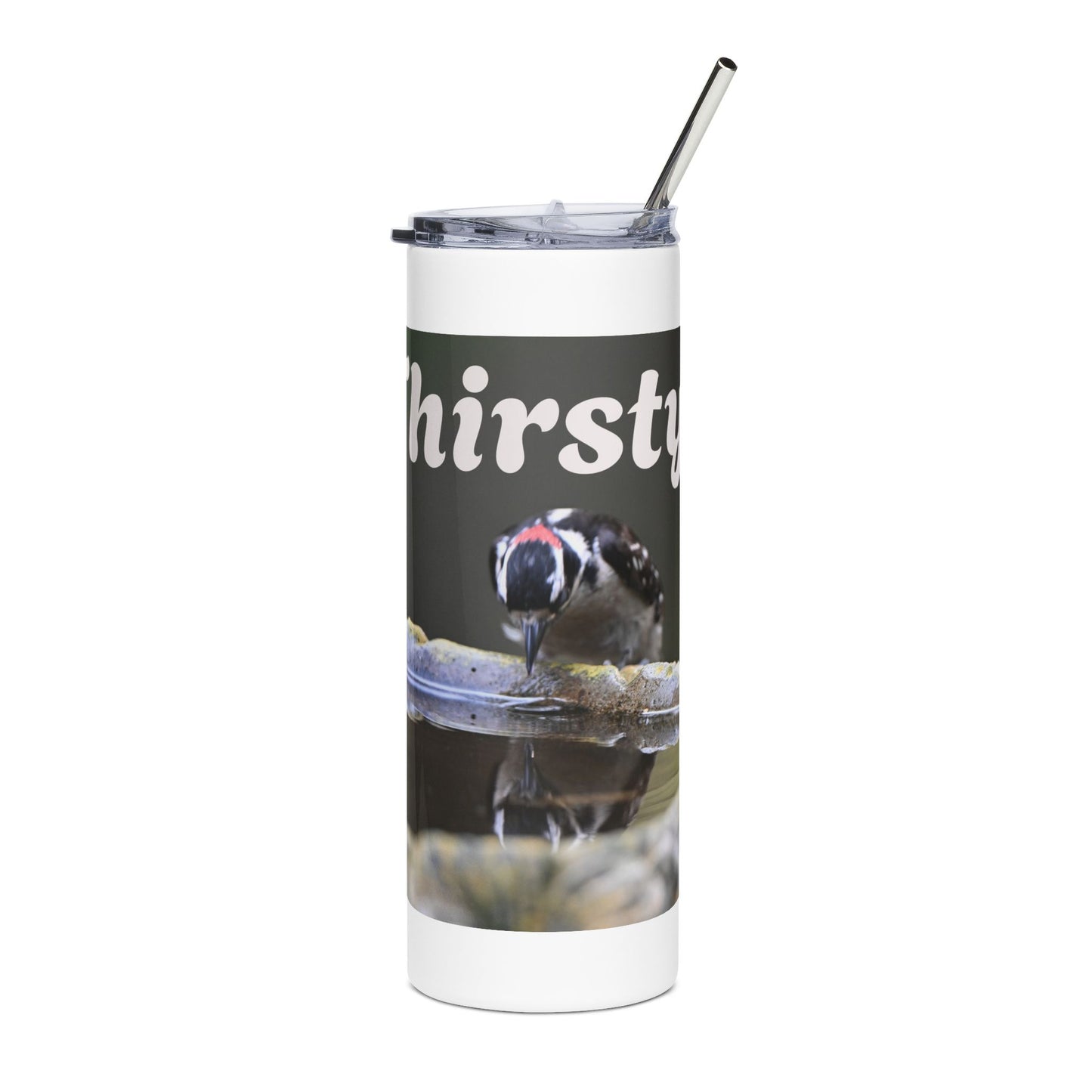 Whimsical Stainless Steel Tumbler - 'Thirsty', Travel Mug, Drinkware Gift, Outdoor Adventure, Eco-Friendly Cup, Personalized For [...]