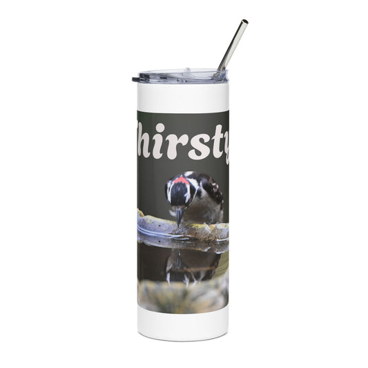 Whimsical Stainless Steel Tumbler - 'Thirsty', Travel Mug, Drinkware Gift, Outdoor Adventure, Eco-Friendly Cup, Personalized For [...]