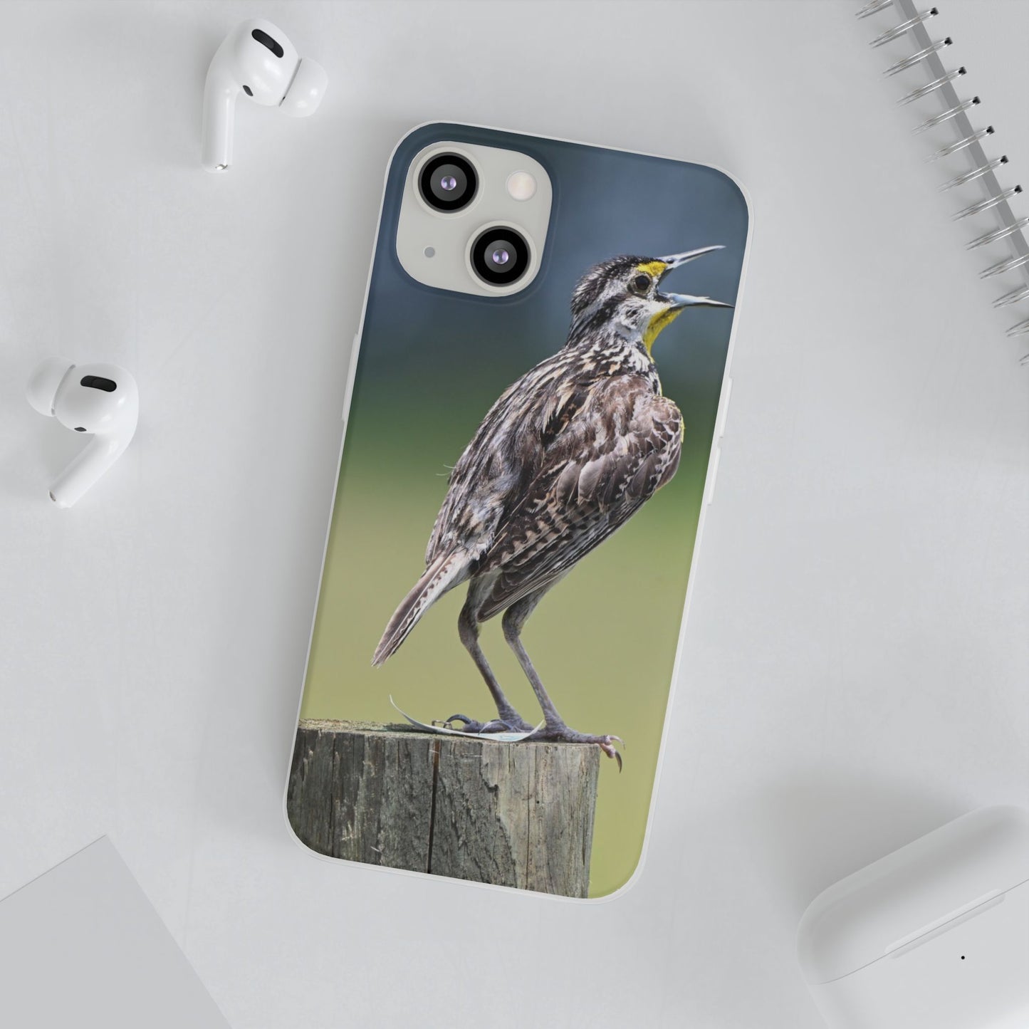 Singing Meadowlark Phone Case – Nature Bird Photo Flexi Case