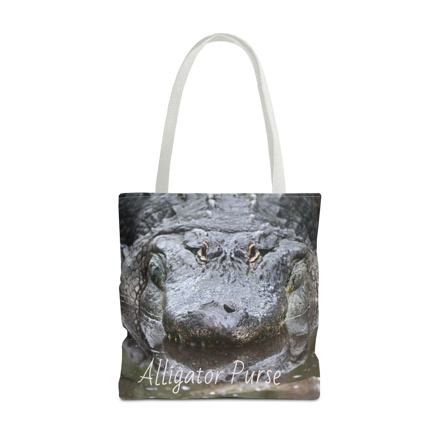 Alligator Print Tote Bag, Wildlife Lover Gift, Eco-Friendly Bag, Beach Tote, Animal Lovers' Accessory, Unique Alligator Purse