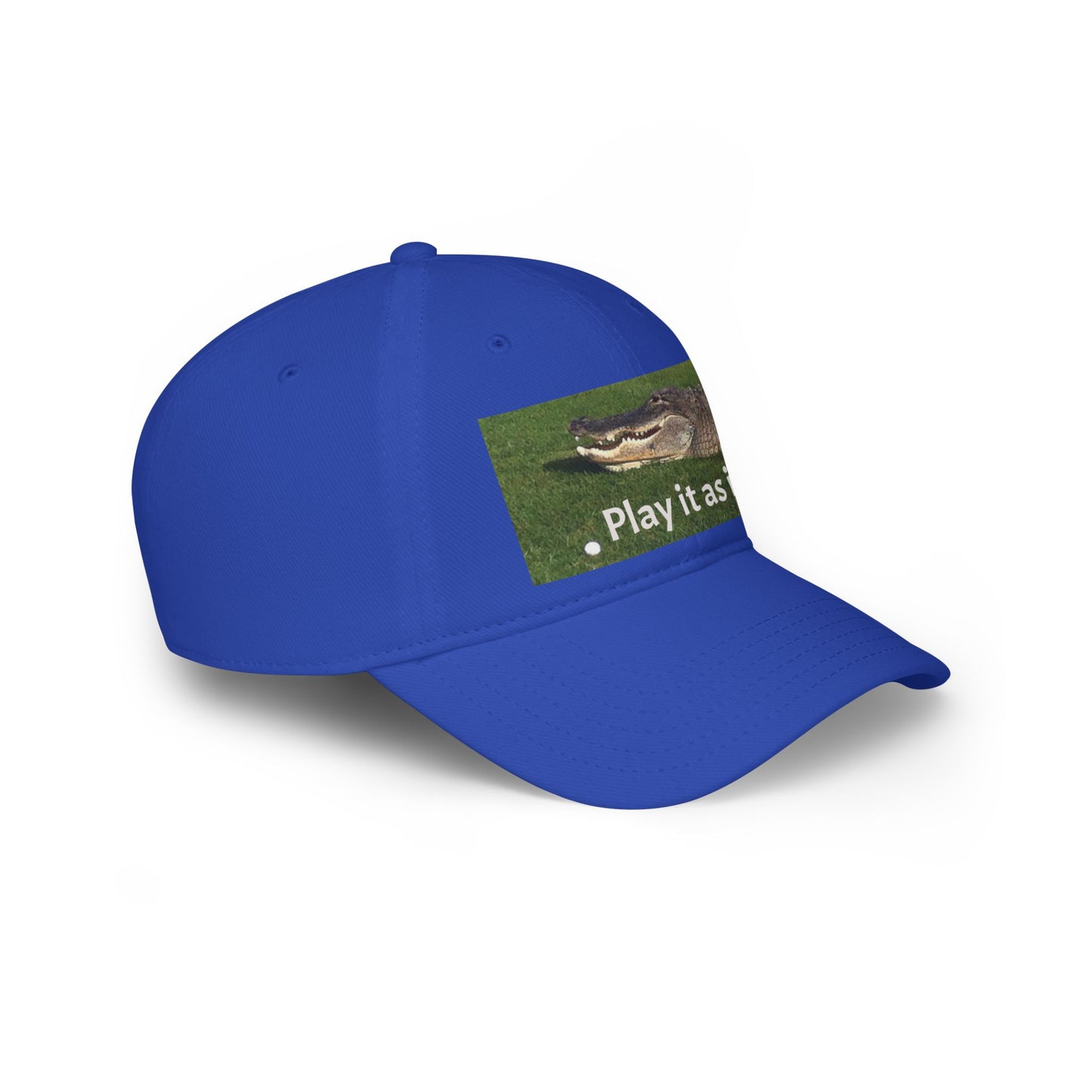 Play it as it Lies Baseball Cap, Casual Headwear for Golfers, Funny Golf Gift, Outdoor Sports Cap, Adjustable Red Cap