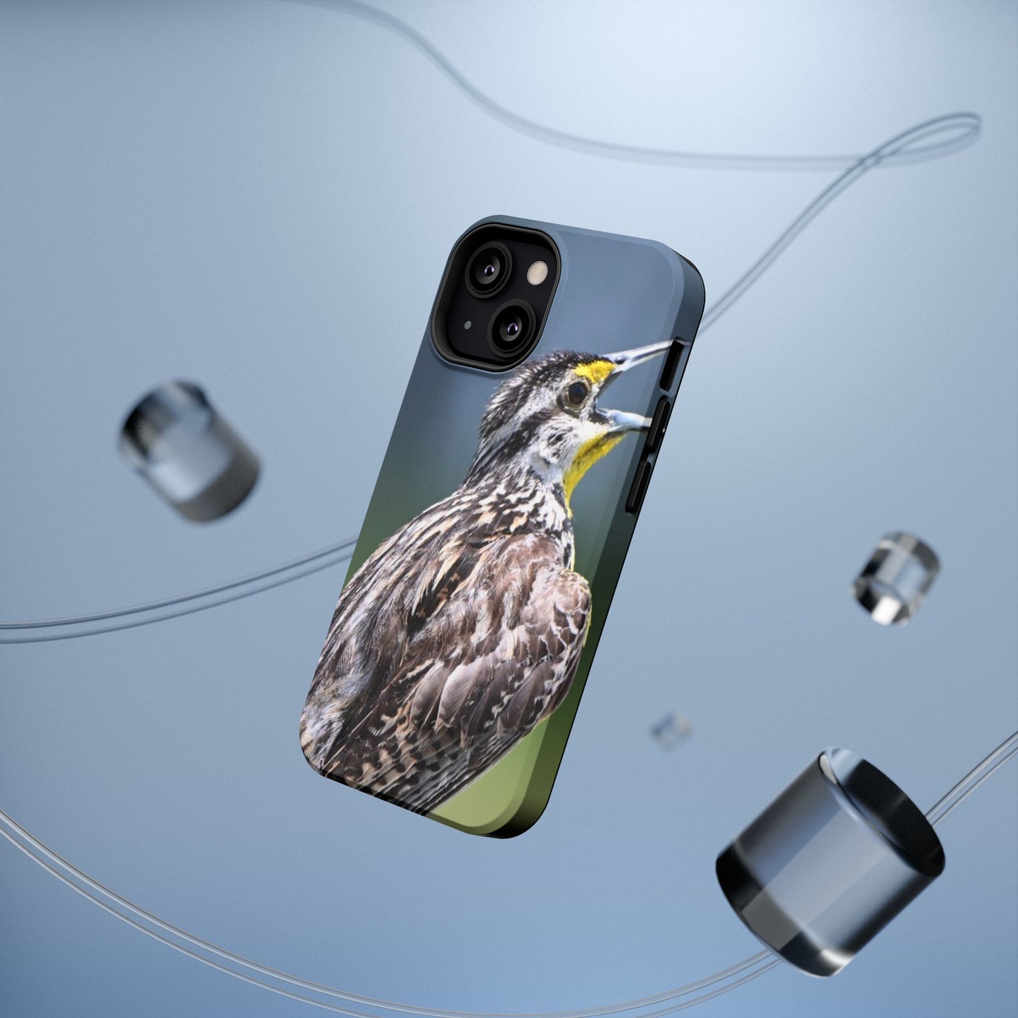 Western Meadowlark Photo Phone Case — Impact-Resistant Protective Cover