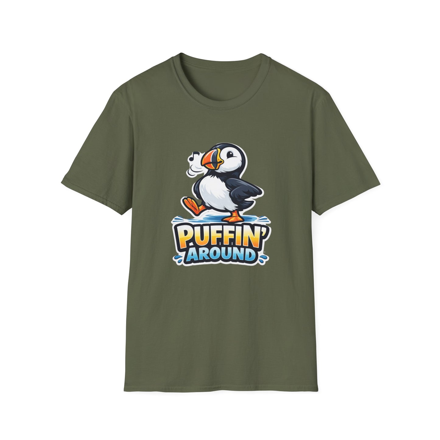 Puffin' Around T-Shirt – Cute Walking Puffin Graphic Tee