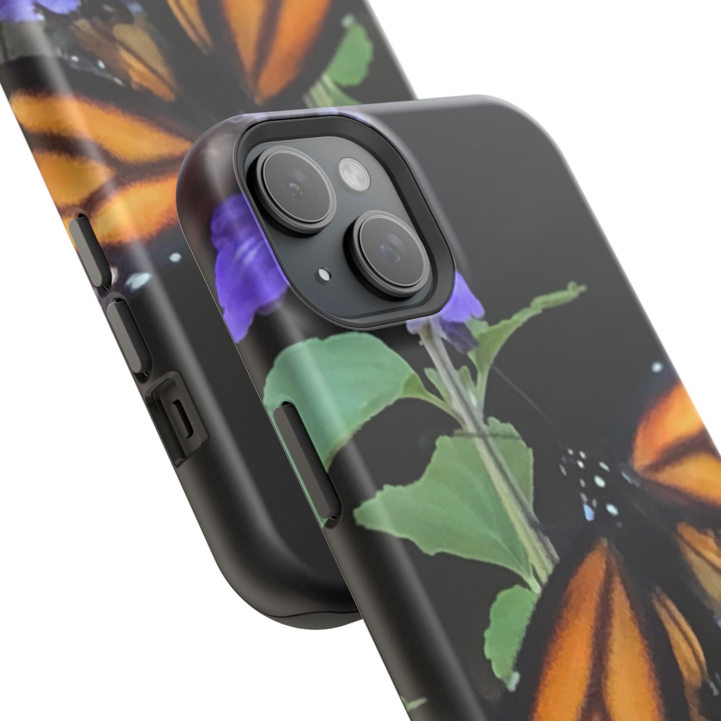 Butterfly Floral Magnetic Tough Cases, Nature Phone Cases, Gift for Nature Lovers, Eco-Friendly Cell Phone Case, Unique Smartphone Accessory