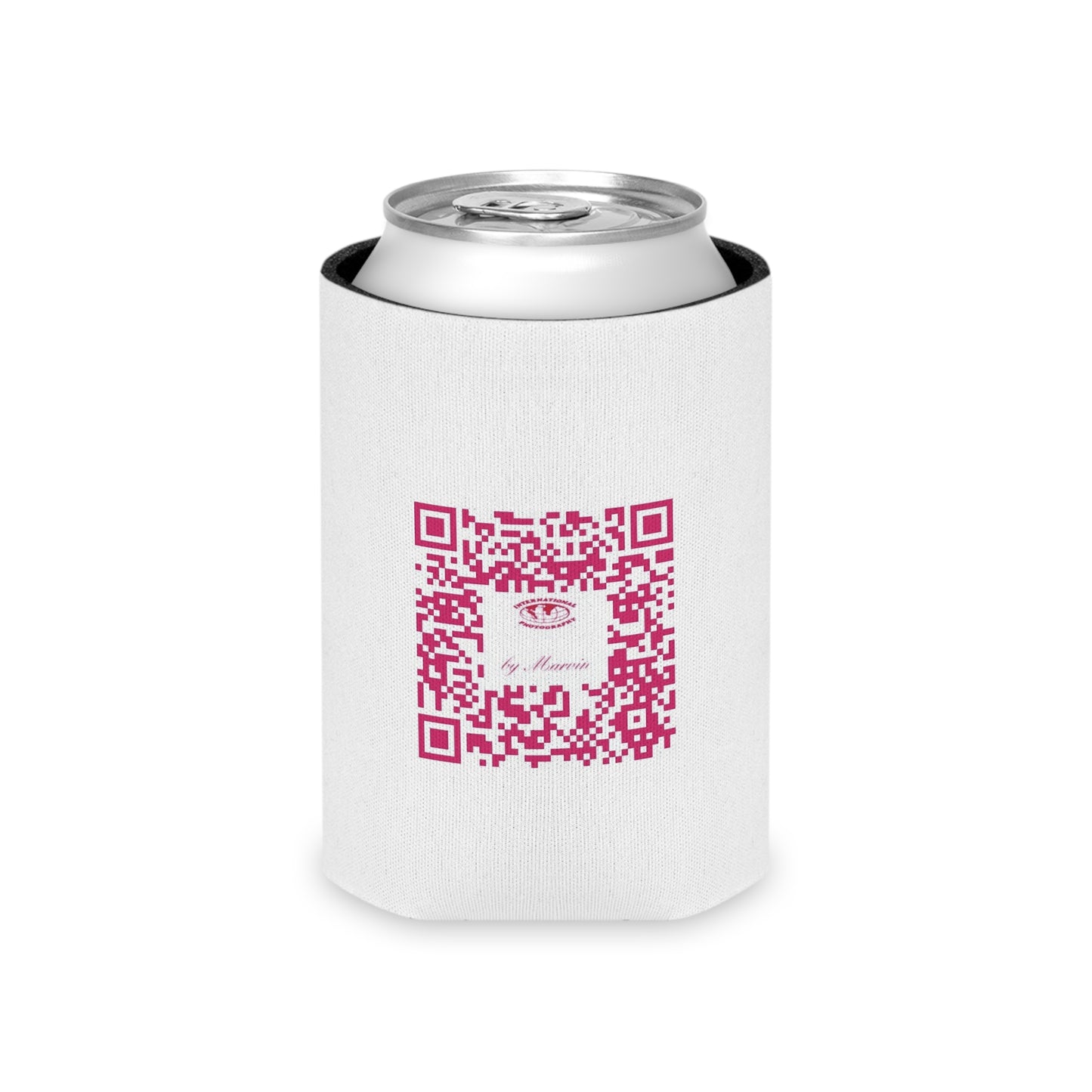 International Photography Can Cooler, Custom Beverage Holder, Unique Gift for Photographers, Party Favor, Drink Insulator