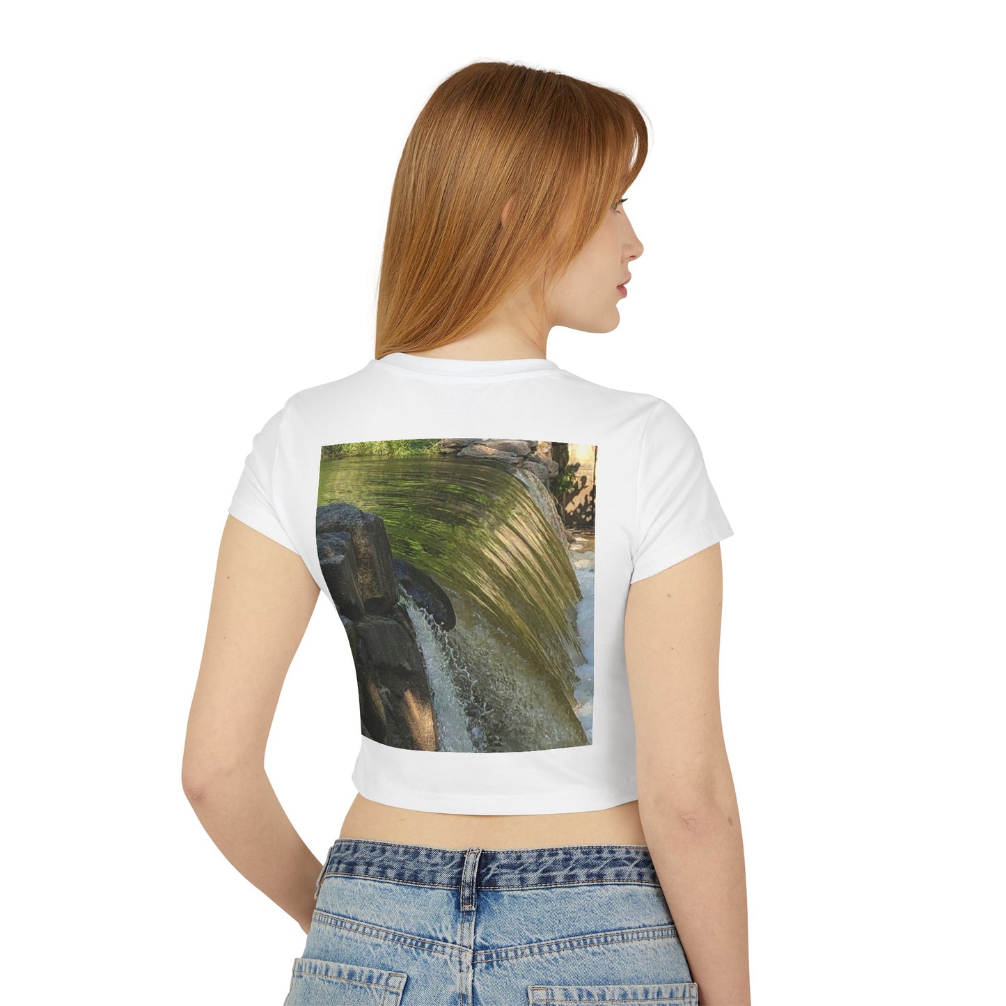 Tranquil Nature Women's Baby Tee | Perfect for Relaxing Days, Eco-Friendly Fashion, Nature Lovers Gift, Casual Wear, Spring/Summer Style