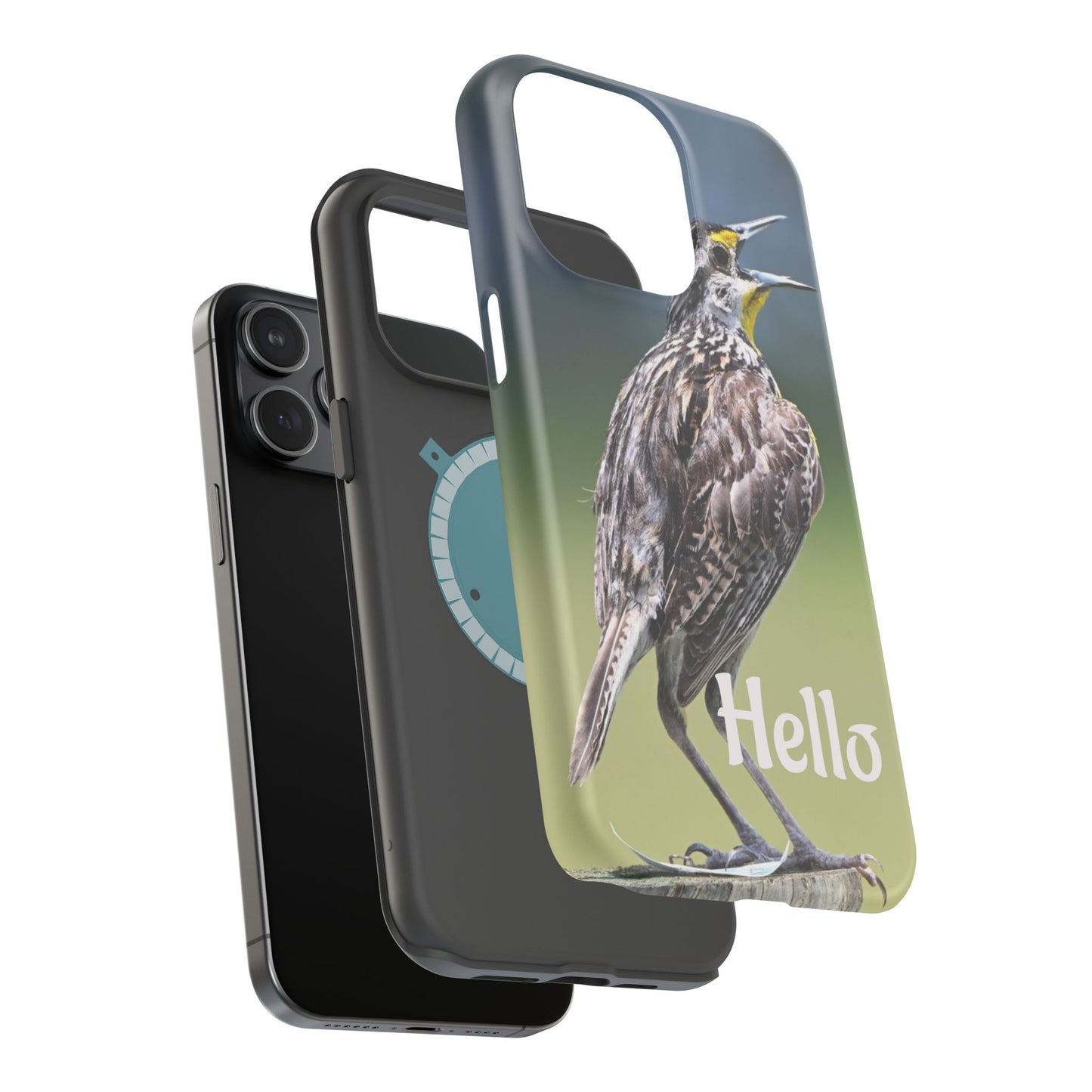 Bird-Themed Magnetic Tough Cases with 'Hello', Stylish Phone Protectors, Gifts for Nature Lovers, Birdwatching Accessories, Wildlife [...]