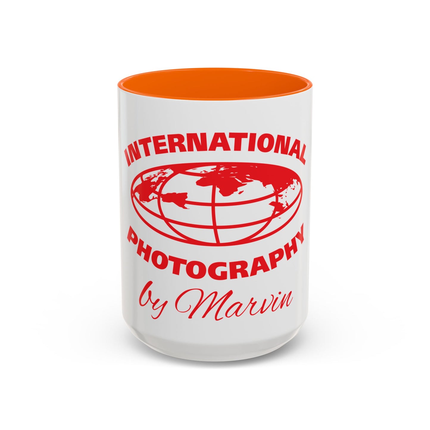 International Photography Accent Mug - Unique Coffee Mug, Gift for Photographers, Travel Mug, Artsy Gifts, Photography Lovers