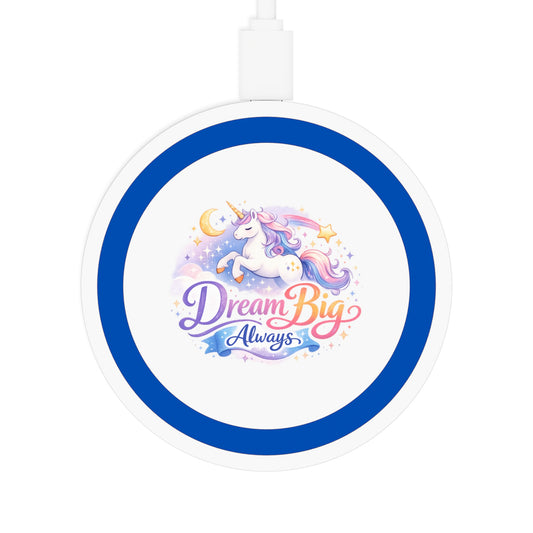 Wireless Charging Pad — 'Dream Big Always' Unicorn Wireless Charger