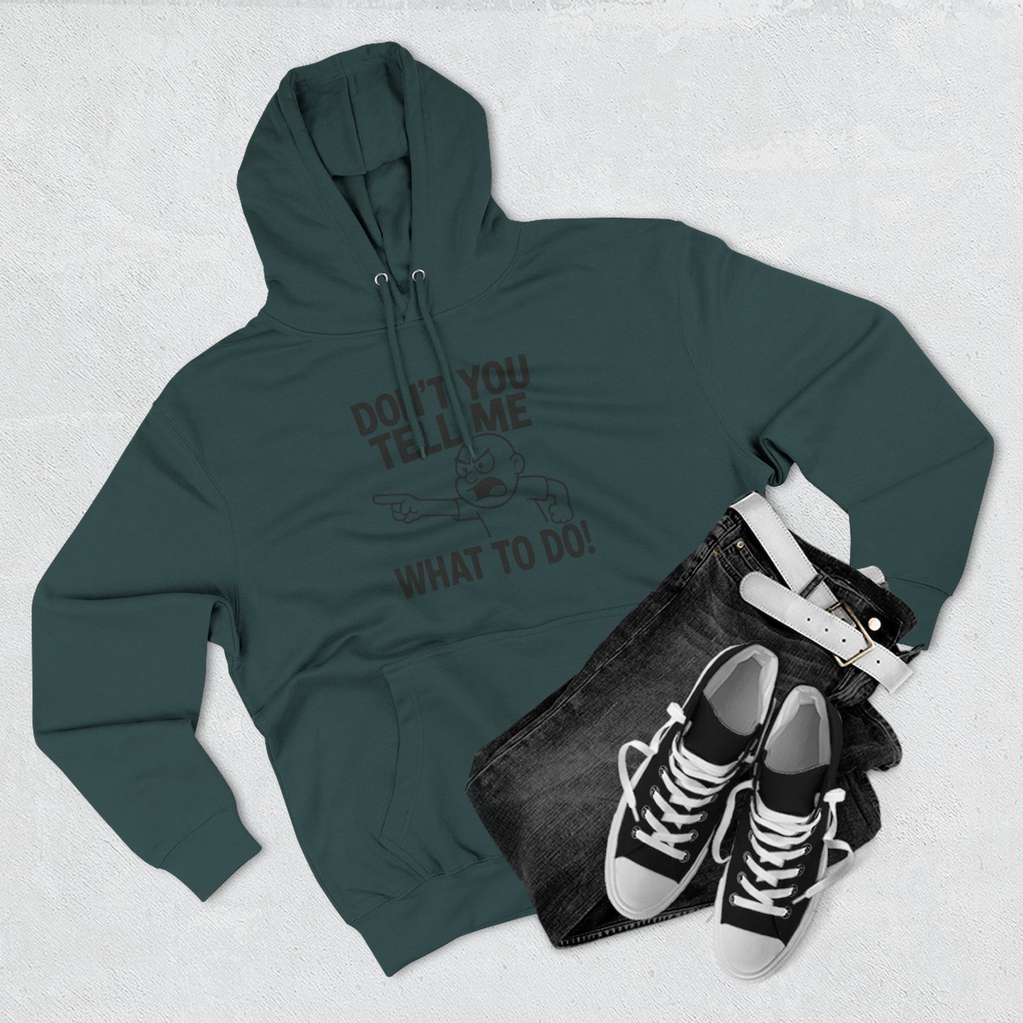 Funny Quote Fleece Hoodie, Cozy Apparel, Casual Wear, Perfect Gift for Adults, Unique Sweatshirt for Any Occasion