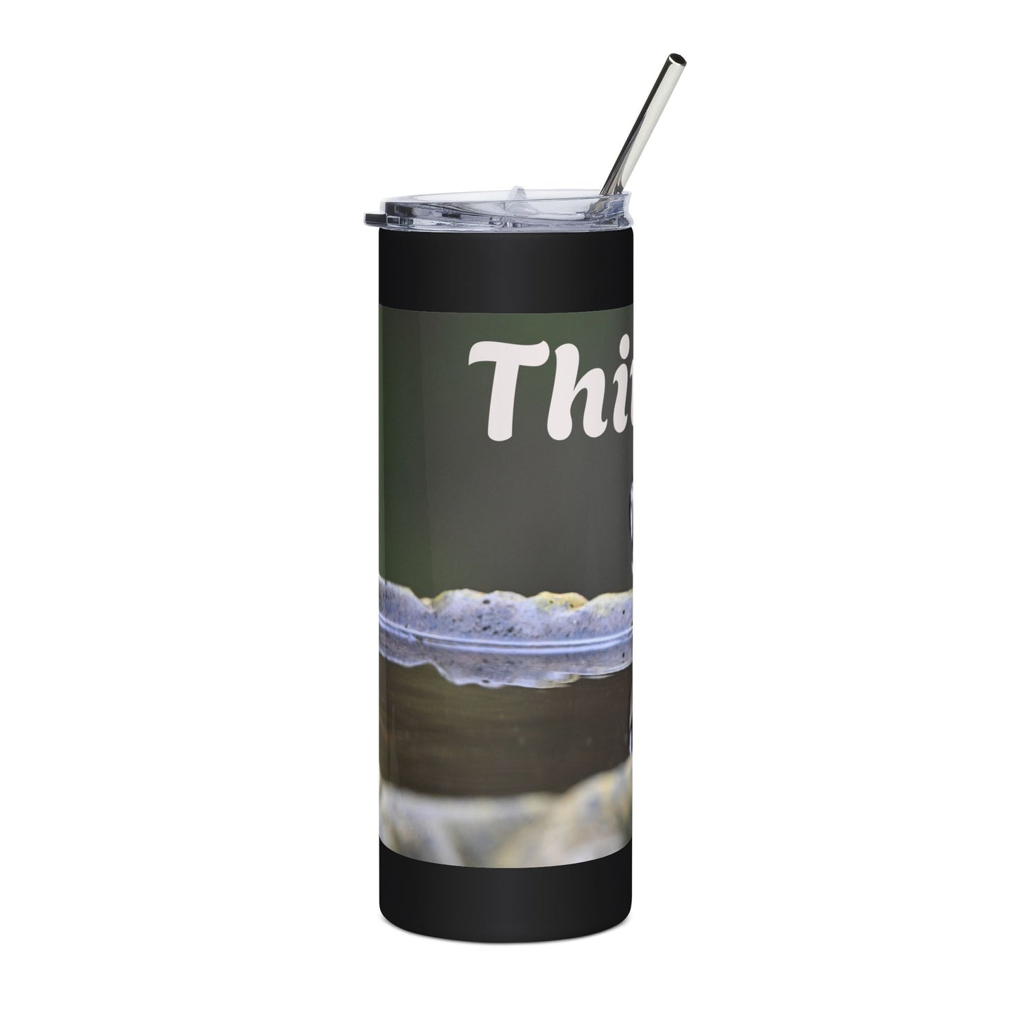 Whimsical Stainless Steel Tumbler - 'Thirsty', Travel Mug, Drinkware Gift, Outdoor Adventure, Eco-Friendly Cup, Personalized For [...]