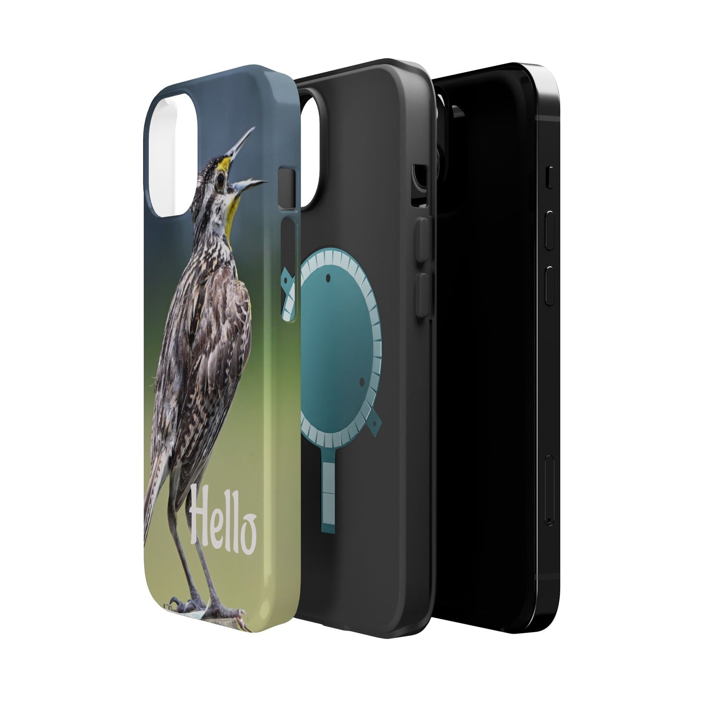 Bird-Themed Magnetic Tough Cases with 'Hello', Stylish Phone Protectors, Gifts for Nature Lovers, Birdwatching Accessories, Wildlife [...]