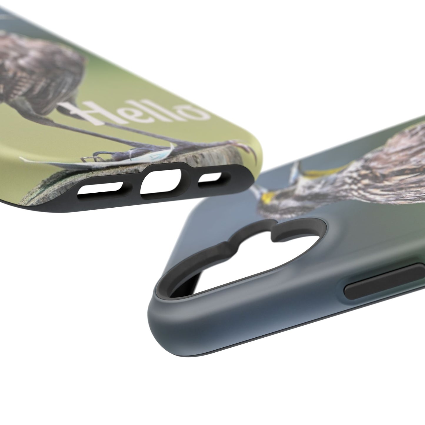Bird-Themed Magnetic Tough Cases with 'Hello', Stylish Phone Protectors, Gifts for Nature Lovers, Birdwatching Accessories, Wildlife [...]