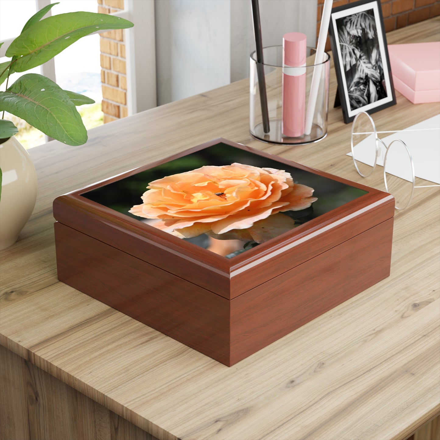 Elegant Floral Jewelry Box, Decorative Storage, Gifts for Her, Mother's Day, Wedding Keepsake, Home Decor