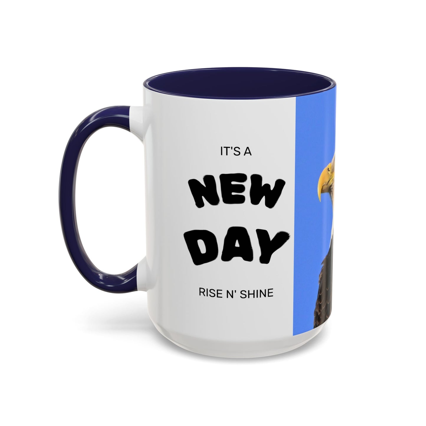 Bald Eagle Accent Coffee Mug – Patriotic Wildlife Ceramic 11/15oz