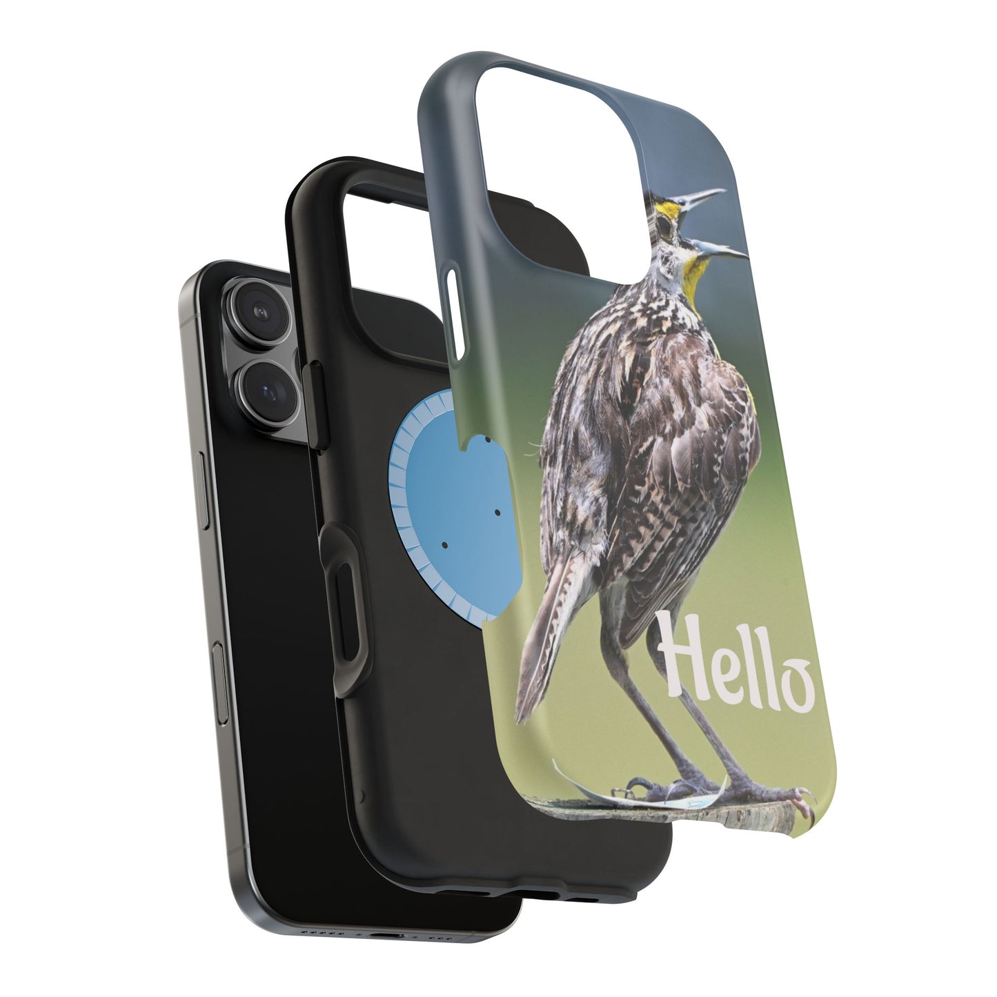 Bird-Themed Magnetic Tough Cases with 'Hello', Stylish Phone Protectors, Gifts for Nature Lovers, Birdwatching Accessories, Wildlife [...]